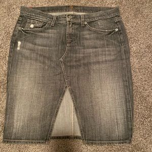7 For All Mankind Denim Skirt